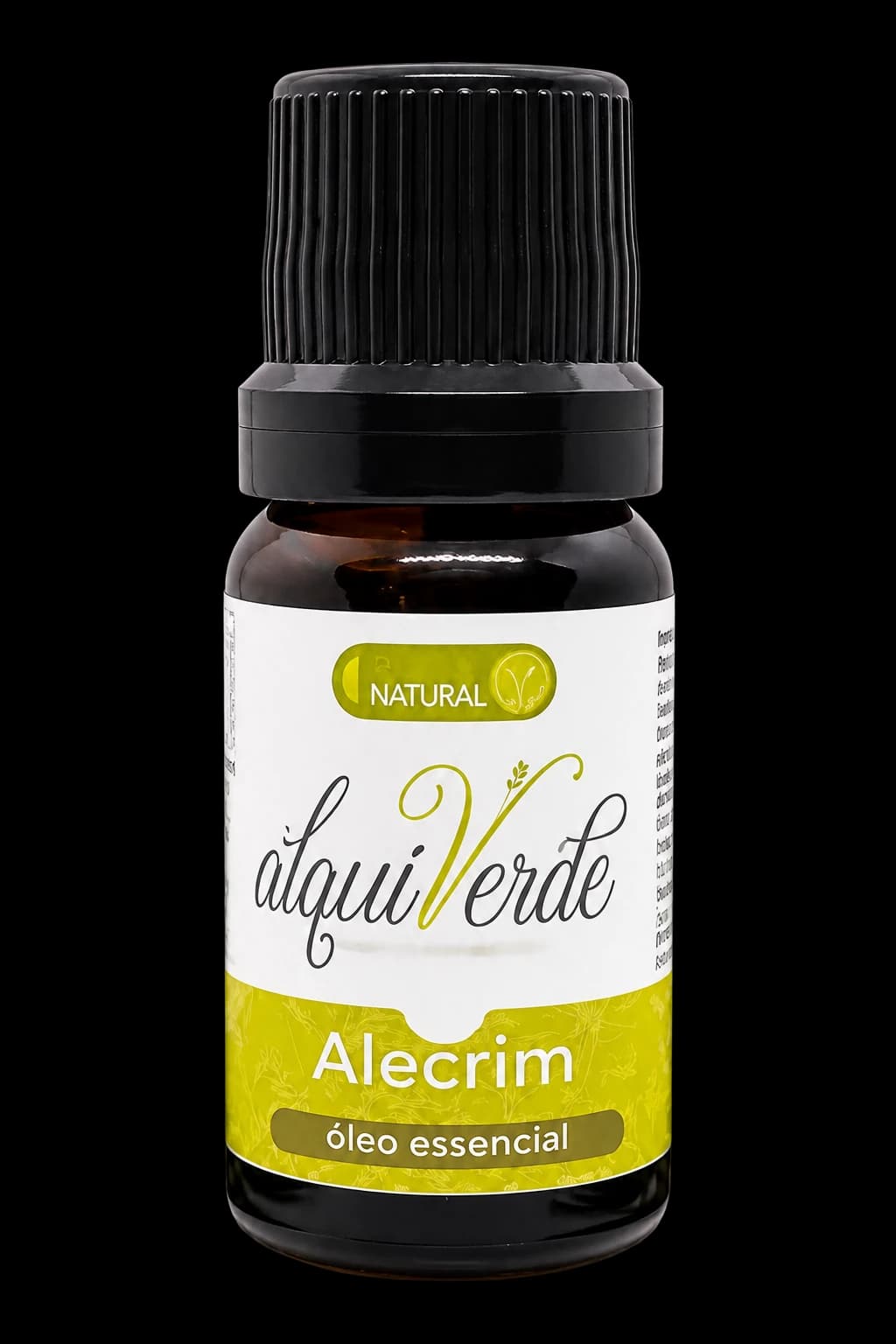 Bottle of Alquiverde rosemary essential oil