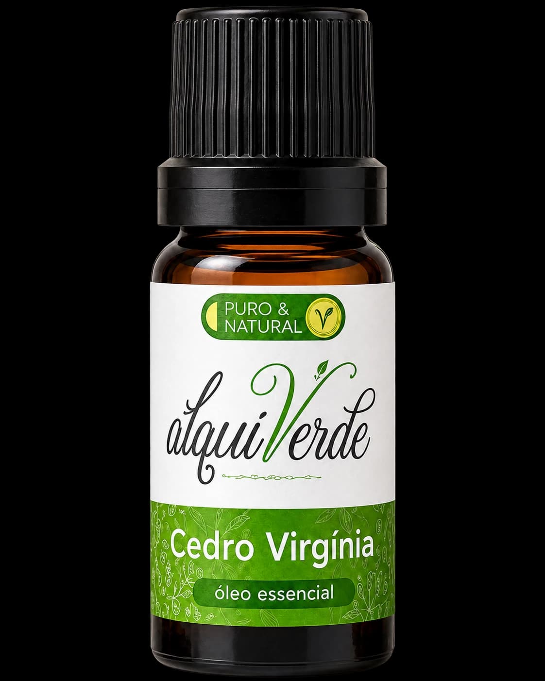 Bottle of Alquiverde virginia cedarwood essential oil