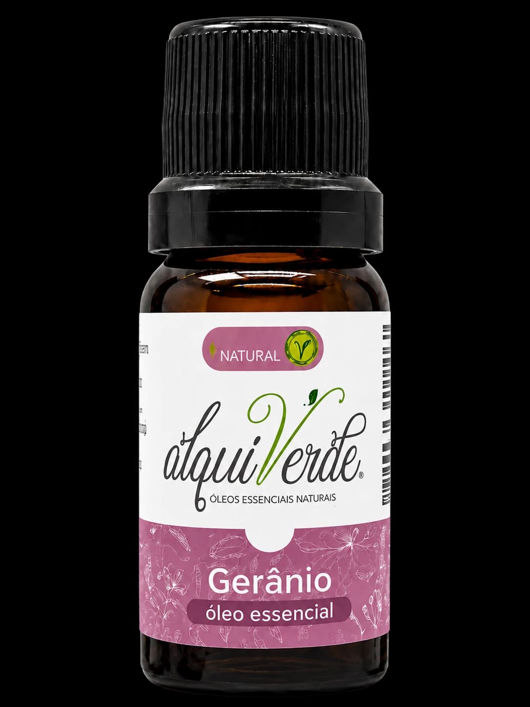 Bottle of Alquiverde geranium essential oil