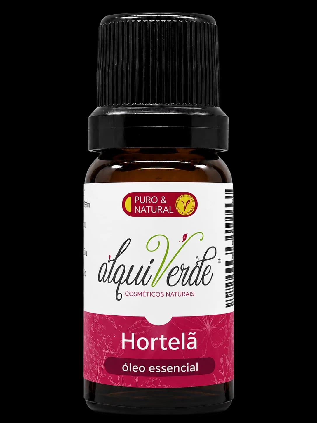 Bottle of Alquiverde peppermint essential oil
