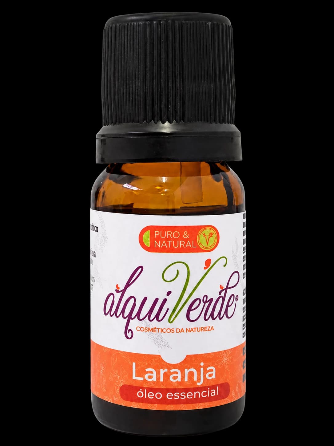 Bottle of Alquiverde sweet orange essential oil