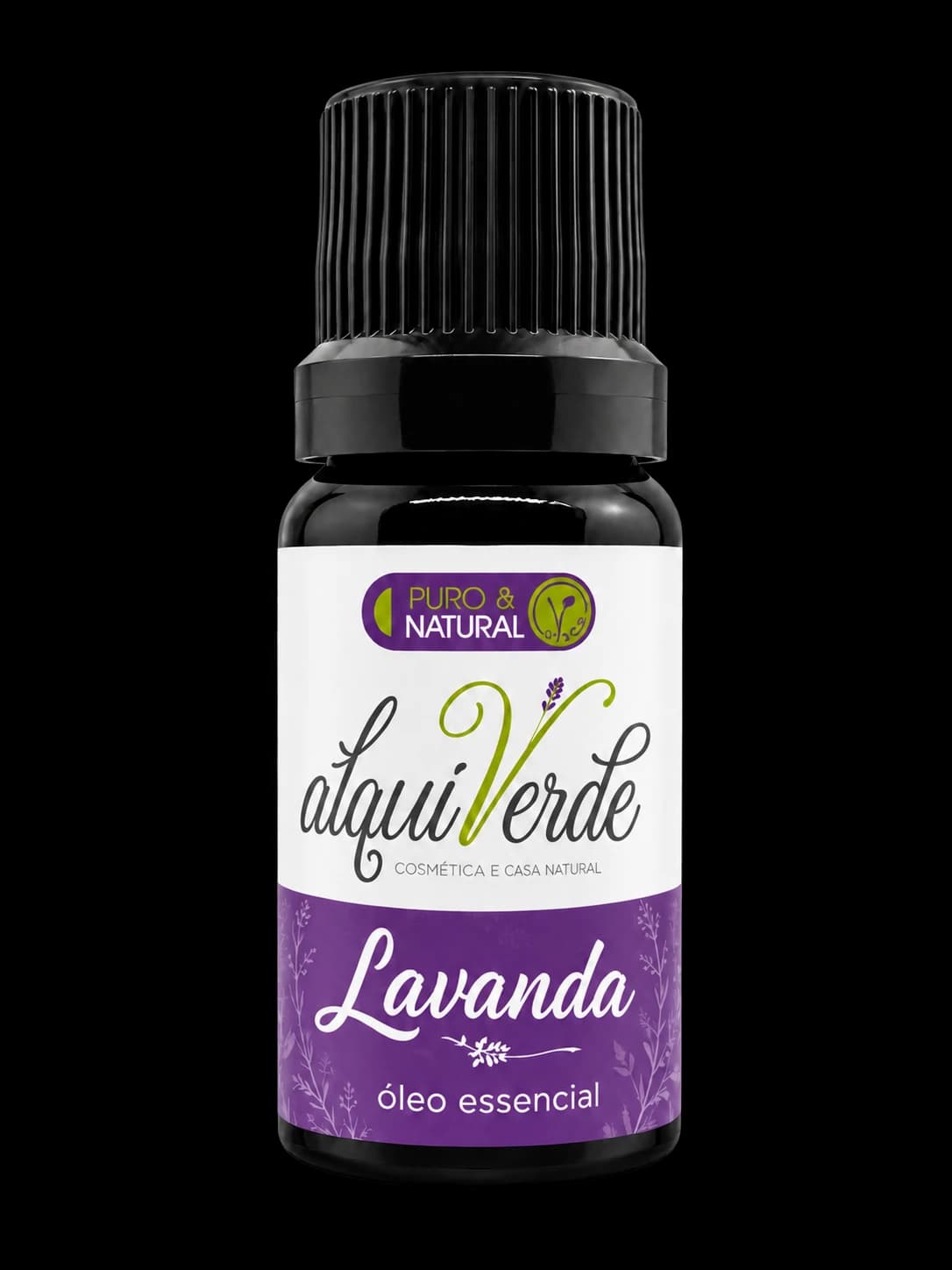 Bottle of Alquiverde lavender essential oil