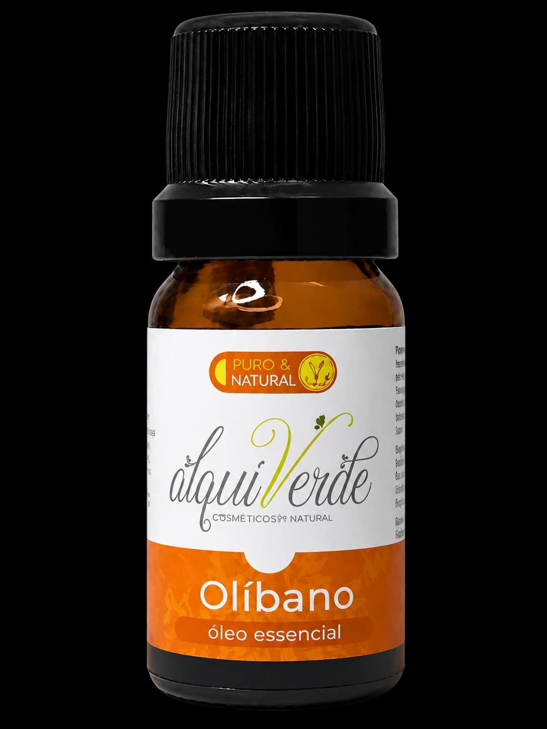 Bottle of Alquiverde frankincense essential oil